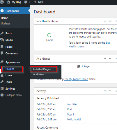 WordPress – View Plugins